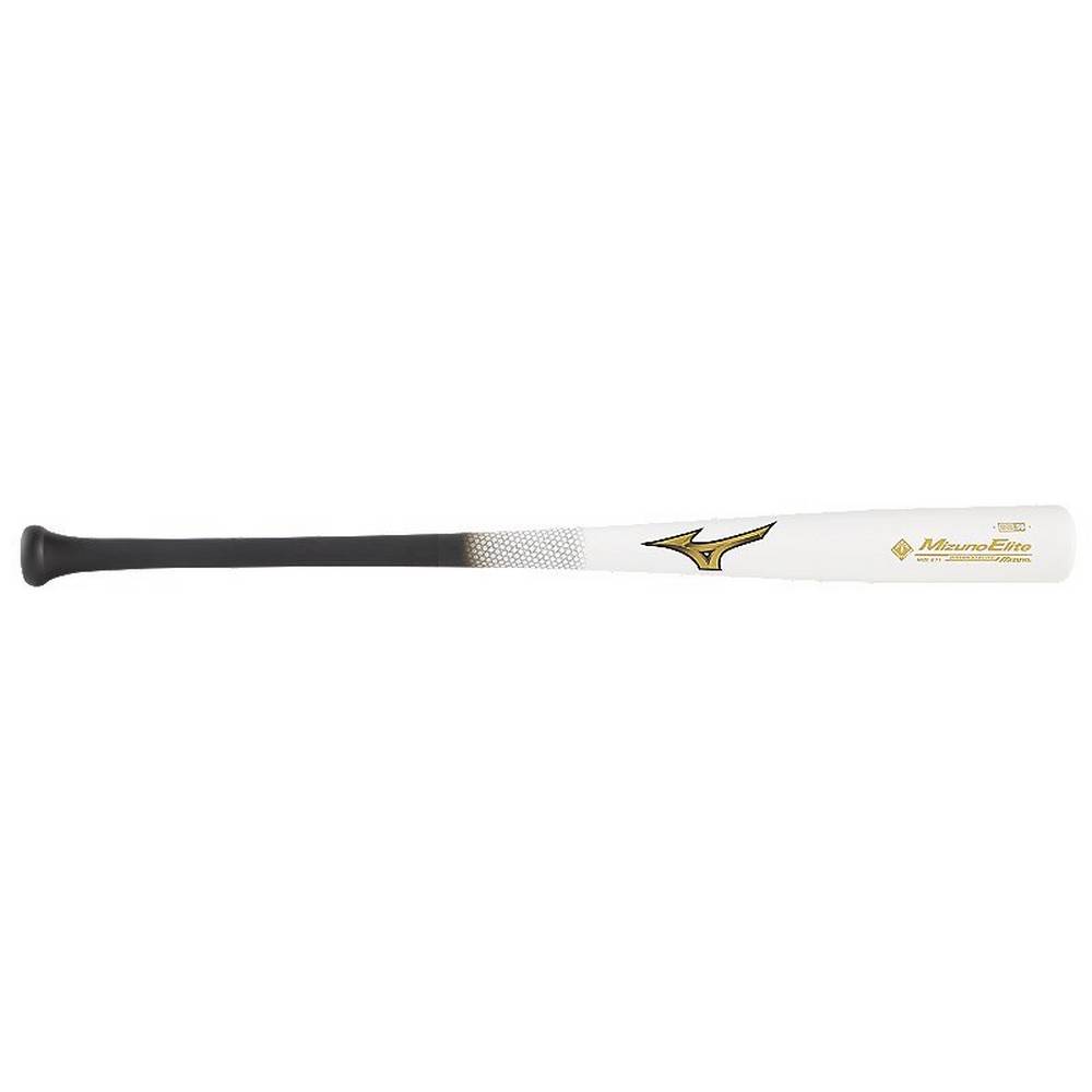 Bate Mizuno Beisbol MZE 271 Bamboo Elite Wood Para Hombre Blancos/Negros 2319568-JY